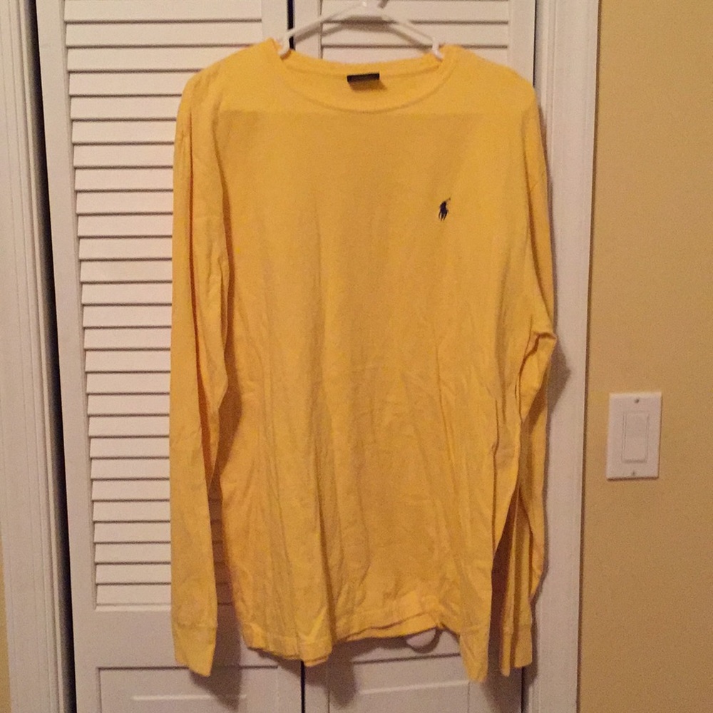 Polo by Ralph Lauren yellow long sleeve shirt